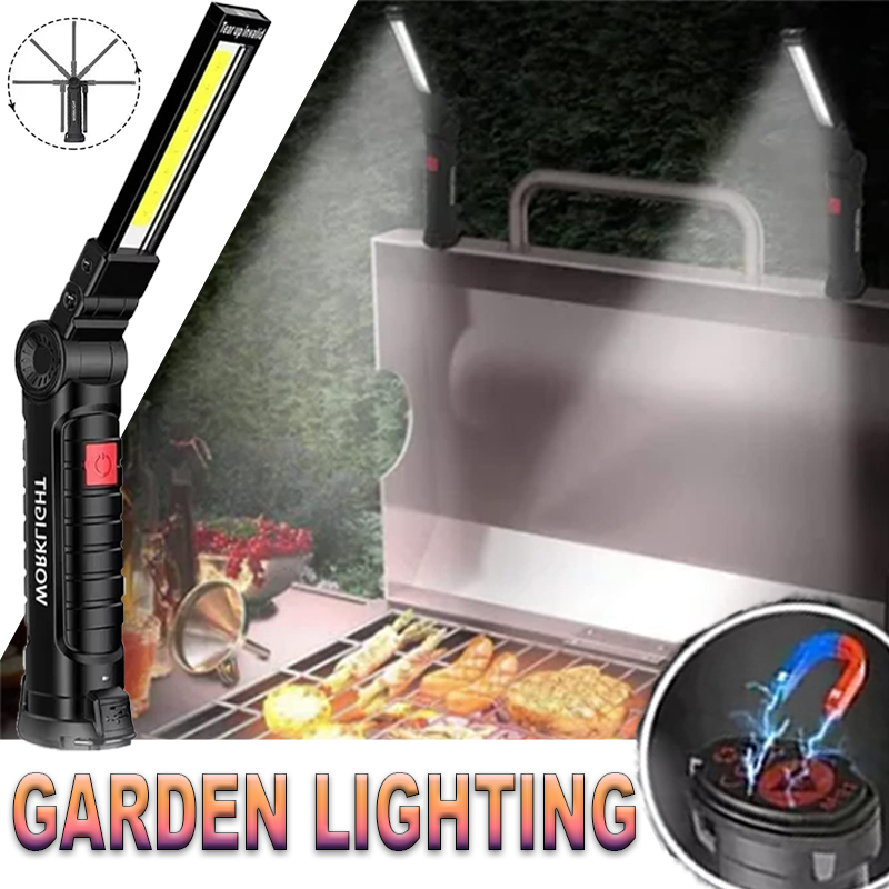 Zinc Outdoor Lighting - Torcia LED portatile con gancio magnetico
