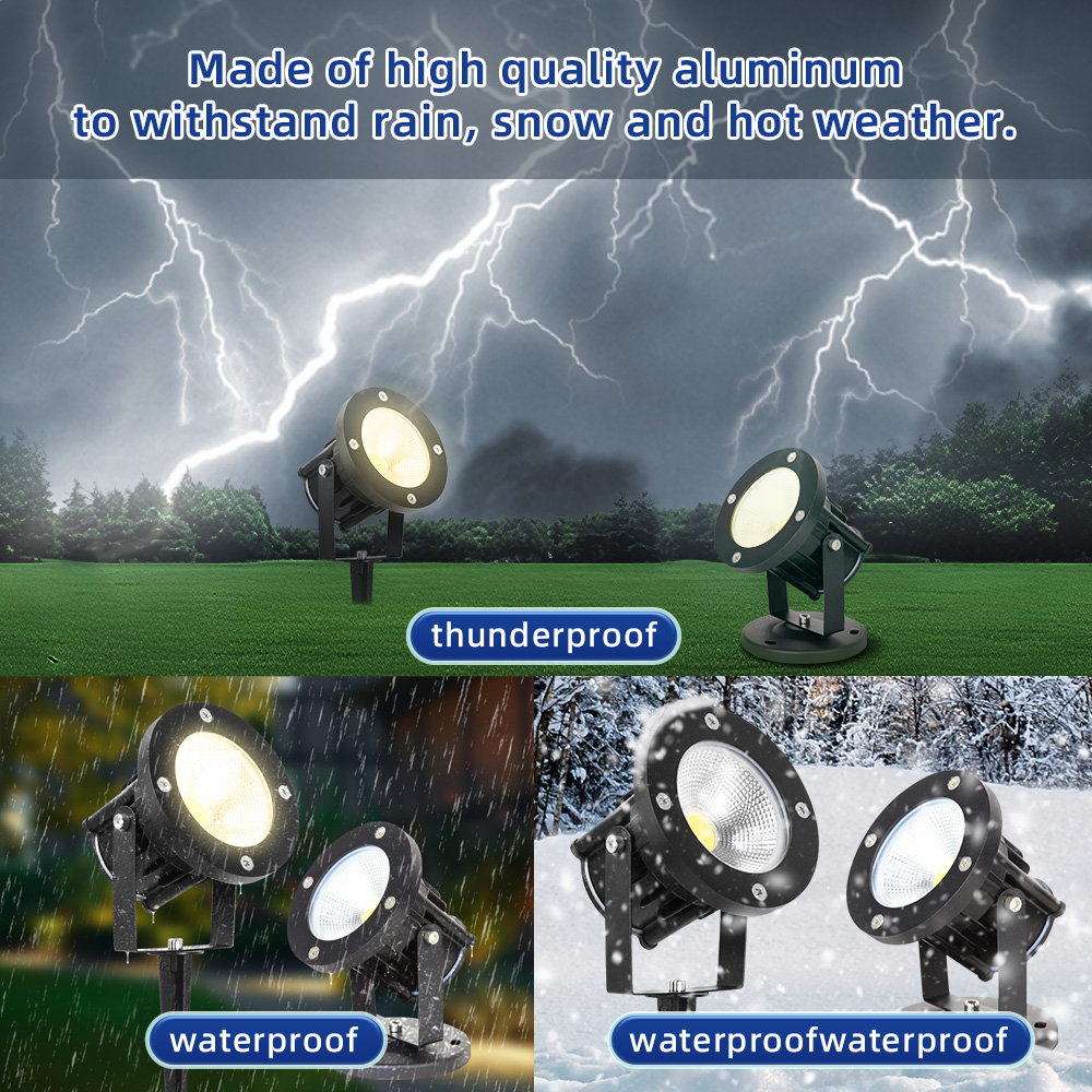 Outdoor Lighting For Backyard - Faretto LED GU10 per Giardino, Lampada