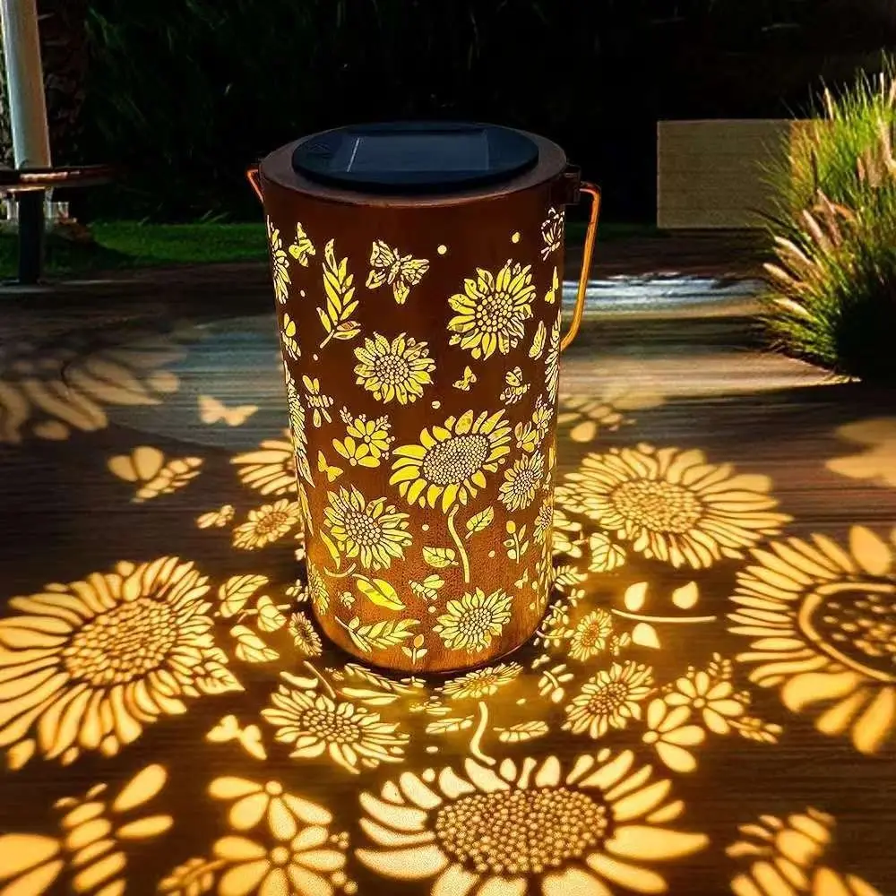 Outdoor Lighting Patio - Luce Solare a Forma di Girasole,