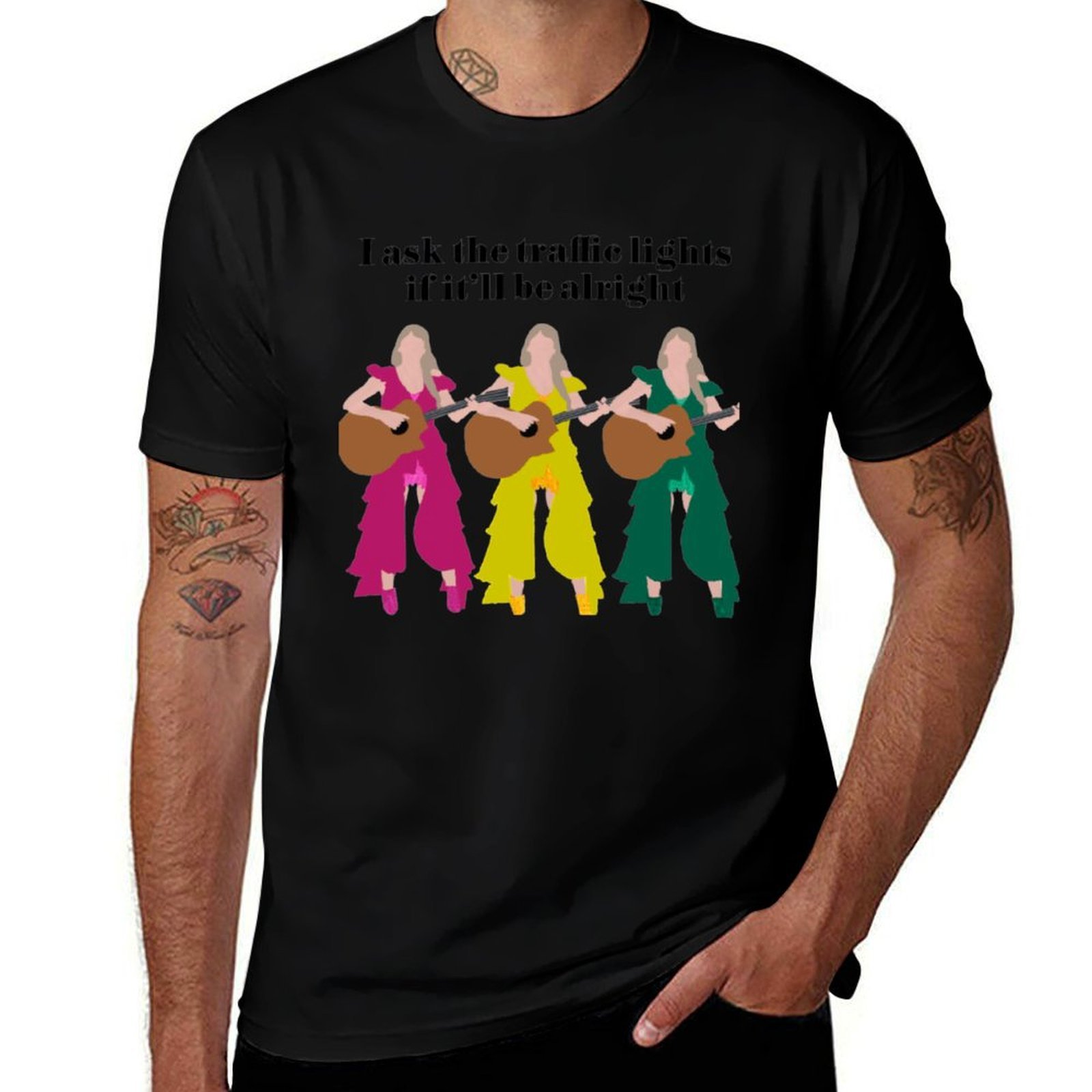Outdoor Lighting Not Working - T-shirt con stampa semafori, T-shirt da