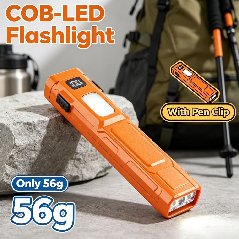 Zinc Outdoor Lighting - Torcia LED COB EDC con Clip