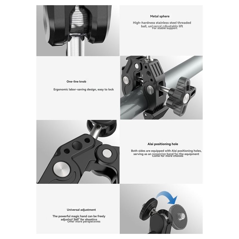 Umbrella Led Clip - B92B Super Clamp Clip Magico Articolato