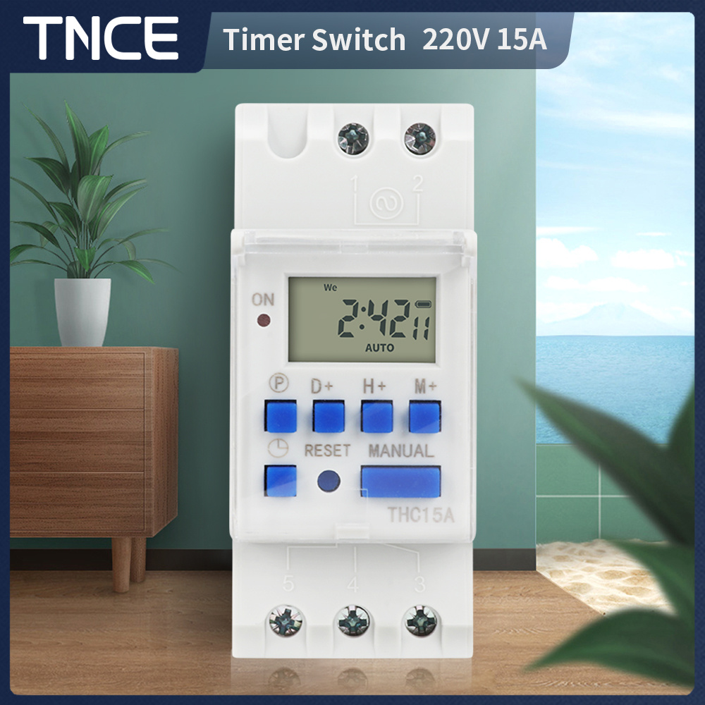 Outdoor Lighting Timer Switch - TNCE 220V Interruttore timer THC15A mini