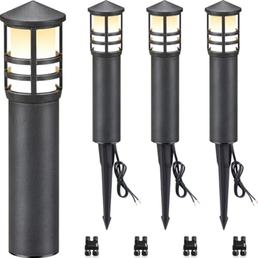 Outdoor Lighting Low Voltage - Set di 4 Luci LED per