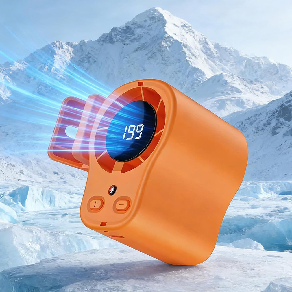 Umbrella Led Clip - Ventilatore Portatile da Cintura con Display