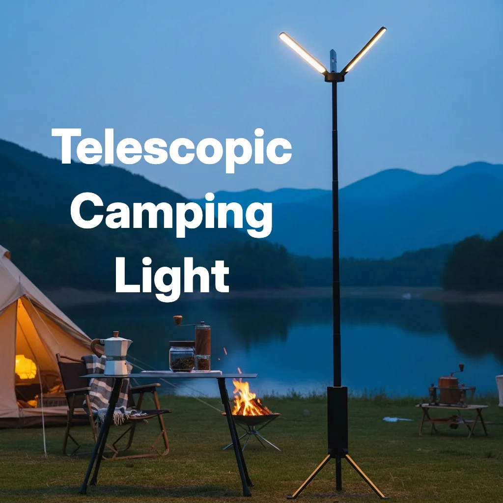 Outdoor Lighting Globes - Lampada da Campeggio Telescopica 15600mAh, Lanterna