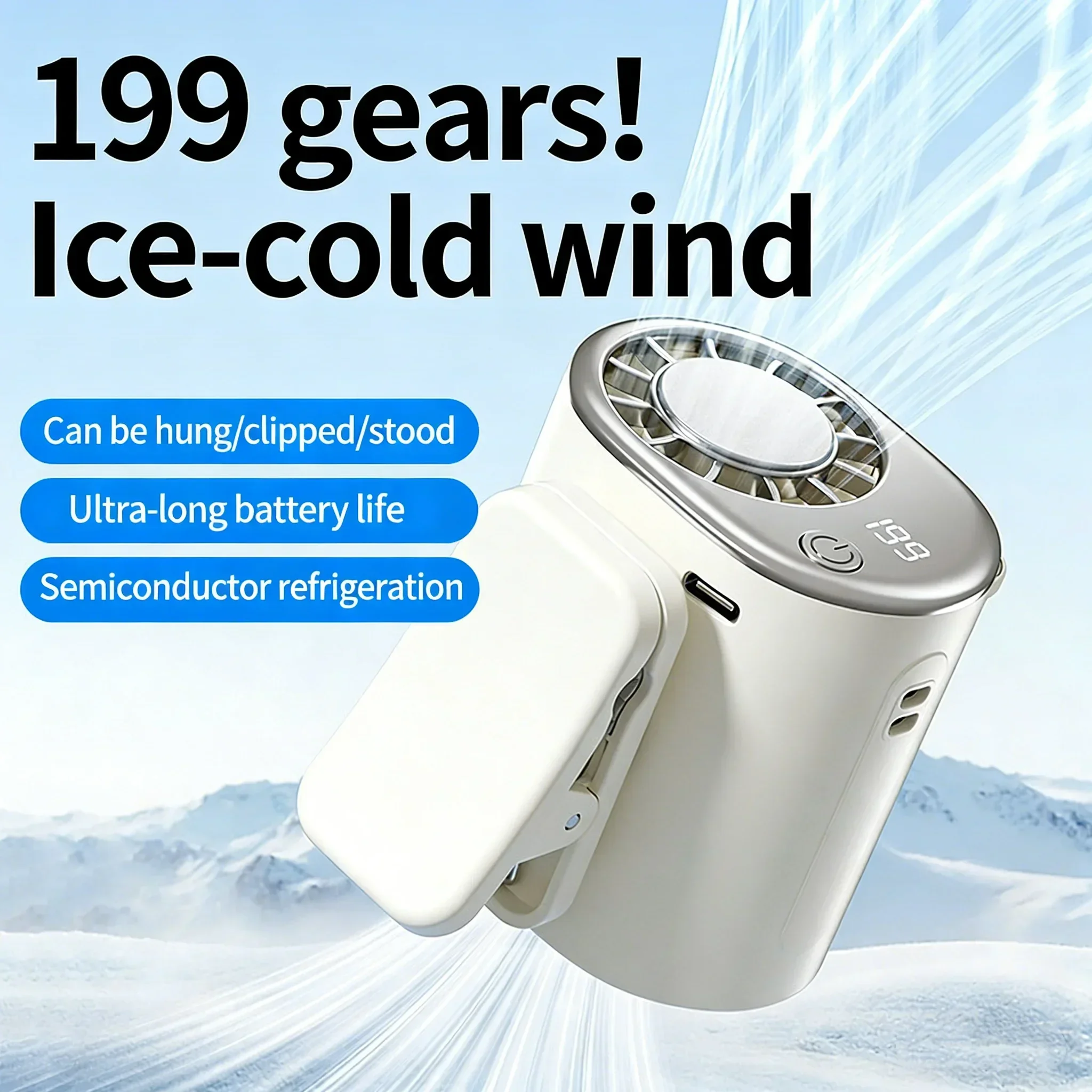 Ventilatore da Collo con Displ - Umbrella Led Clip recensione e prezzo