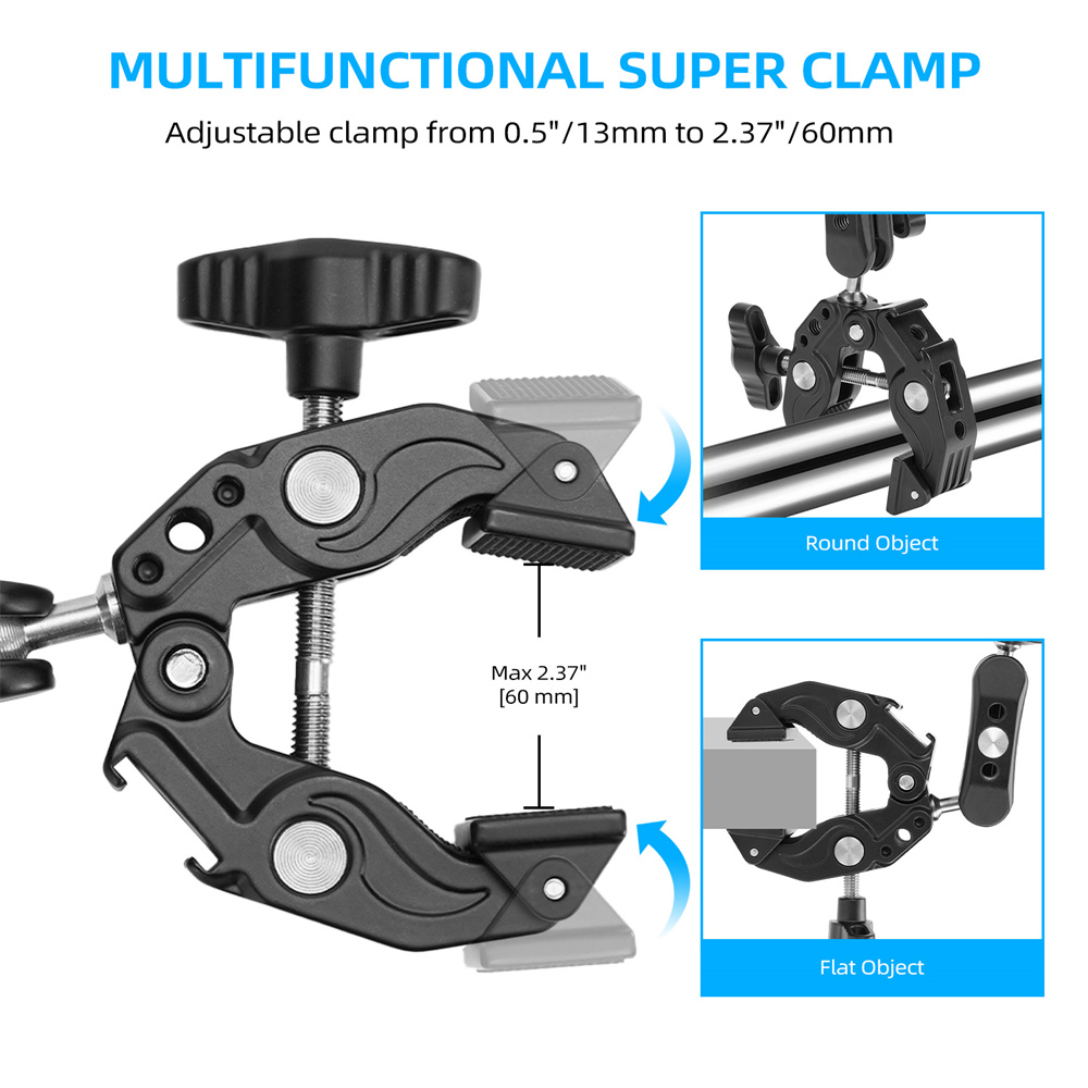 Morsetto Super Clamp Doppio in - Umbrella Led Clip recensione e prezzo