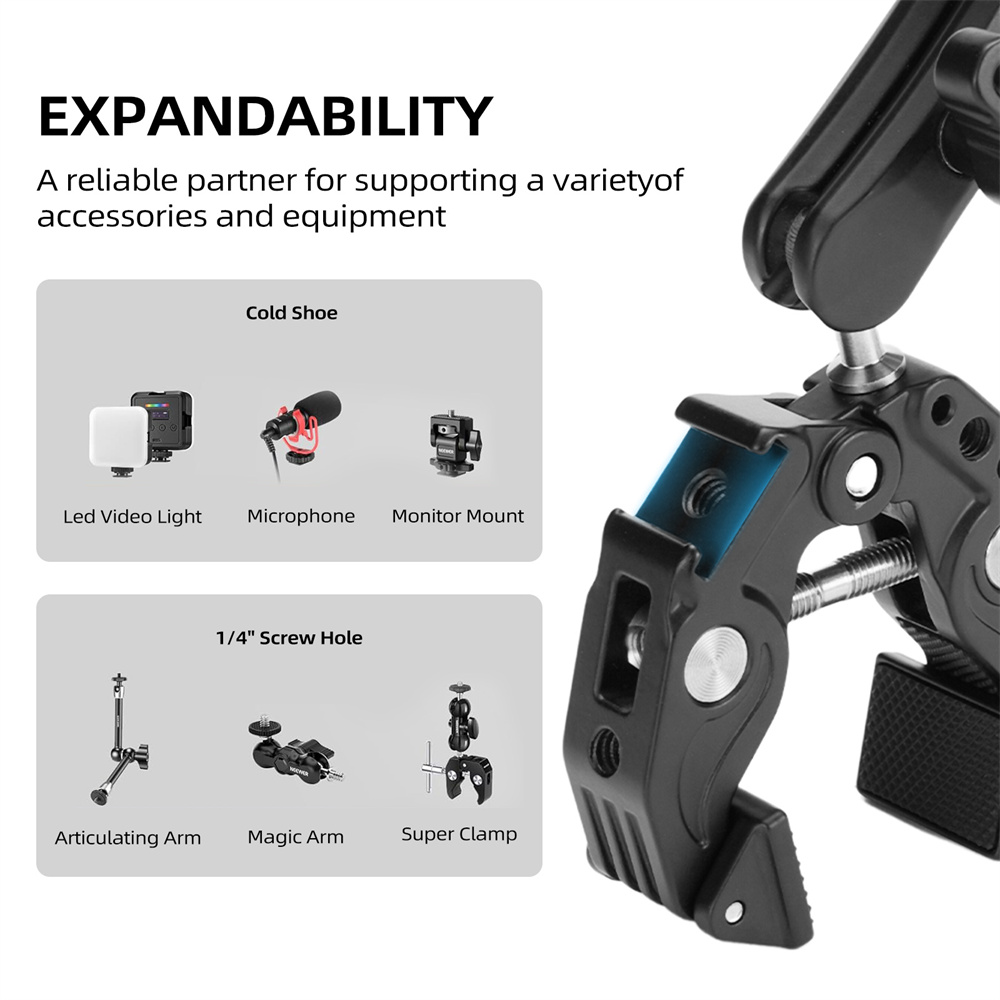 Morsetto Super Clamp Doppio in - Umbrella Led Clip recensione e prezzo