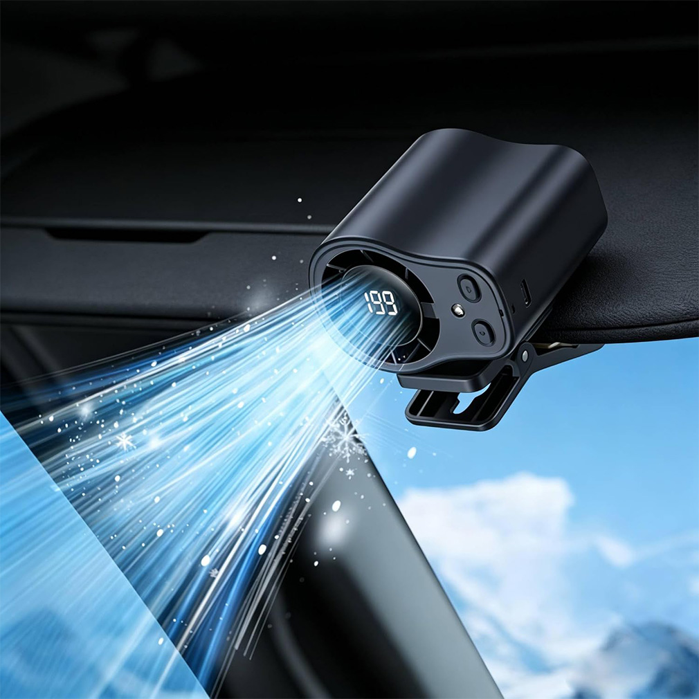 Ventilatore Portatile da Auto  - Umbrella Led Clip recensione e prezzo