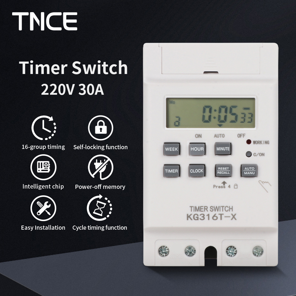 TNCE 30A Interruttore di contr - Outdoor Lighting Timer Switch recensione e prezzo