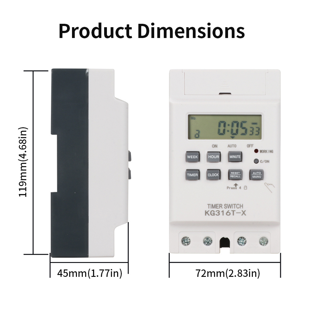 TNCE 30A Interruttore di contr - Outdoor Lighting Timer Switch recensione e prezzo