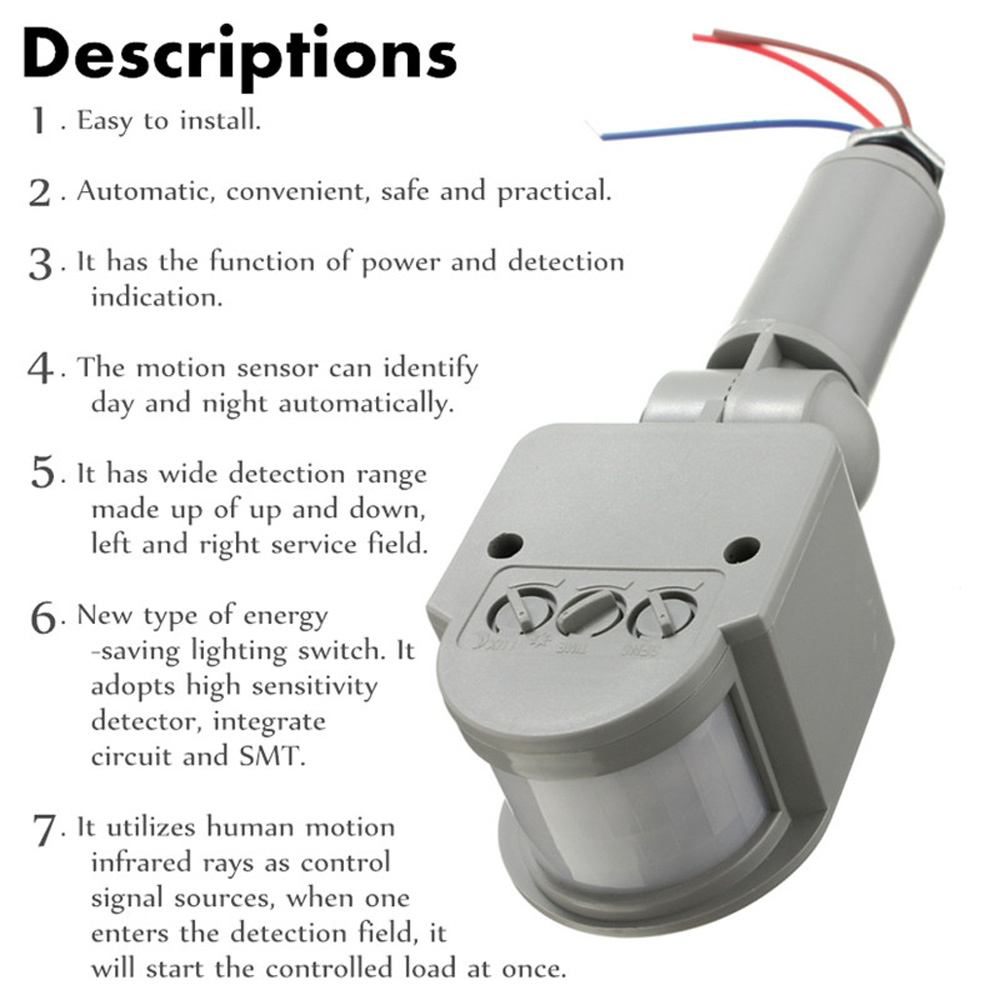Sensore di movimento 220V 12V  - Outdoor Lighting Timer Switch recensione e prezzo