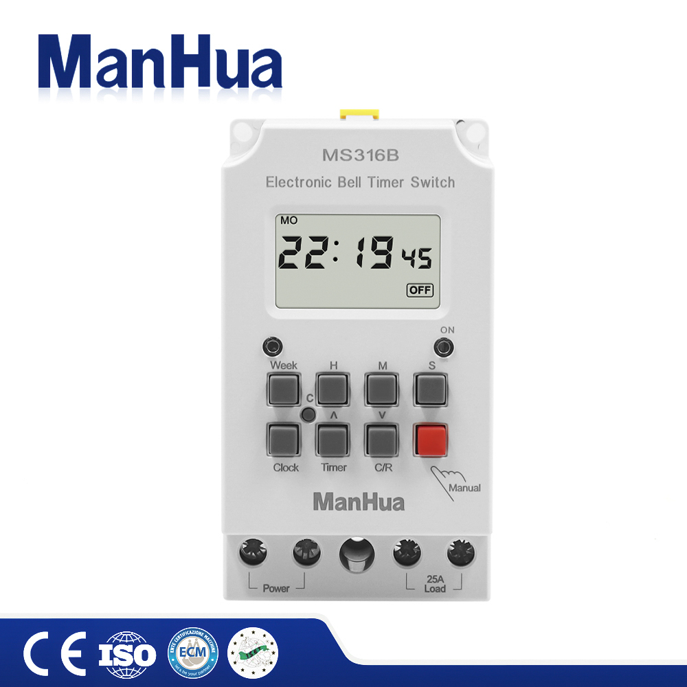 ManHua MS316B 220V 25A 68 ON T - Outdoor Lighting Timer Switch recensione e prezzo