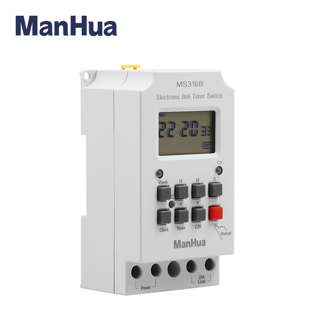 ManHua MS316B 220V 25A 68 ON T - Outdoor Lighting Timer Switch recensione e prezzo