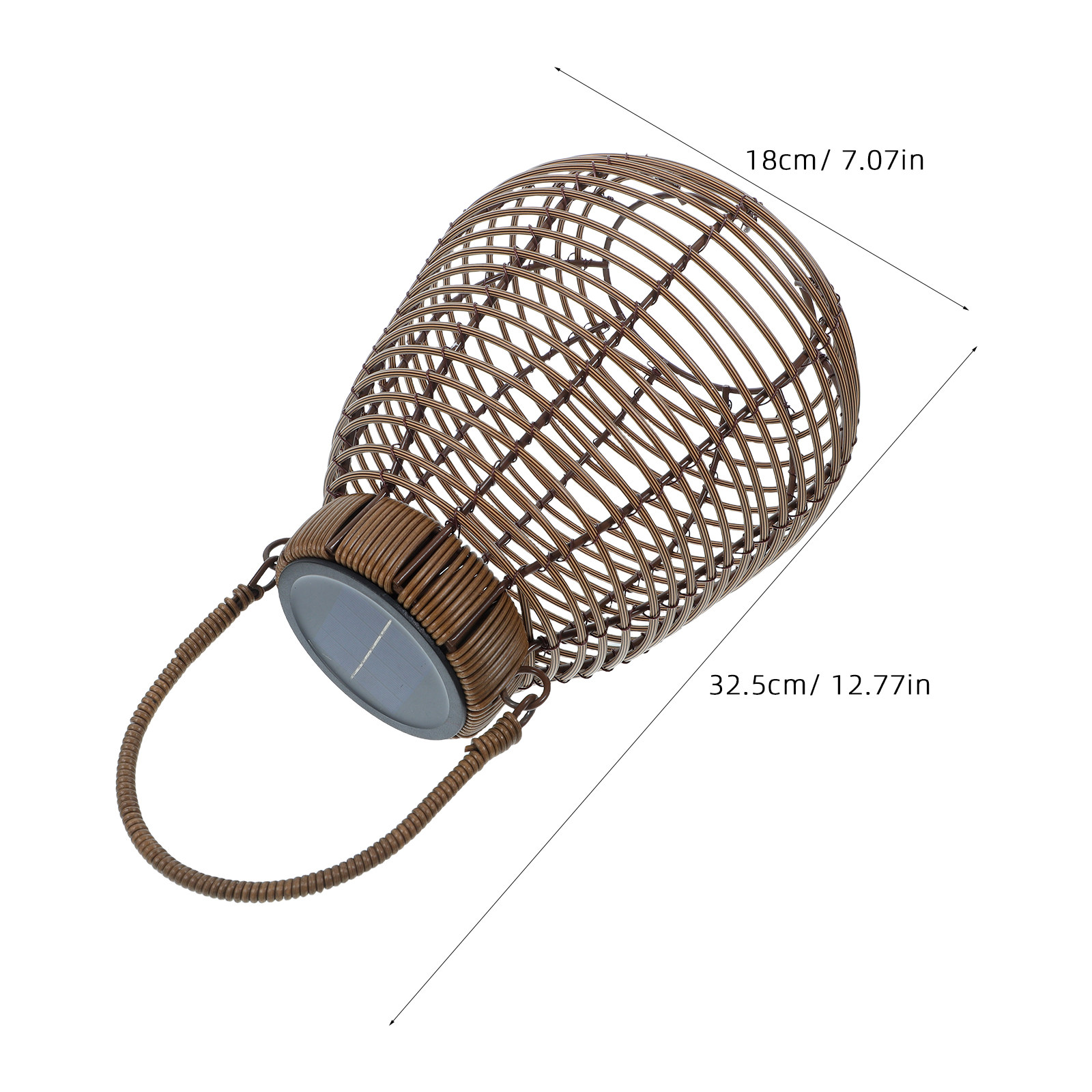 Lanterna Solare in Rattan, Lam - Outdoor Lighting Patio recensione e prezzo
