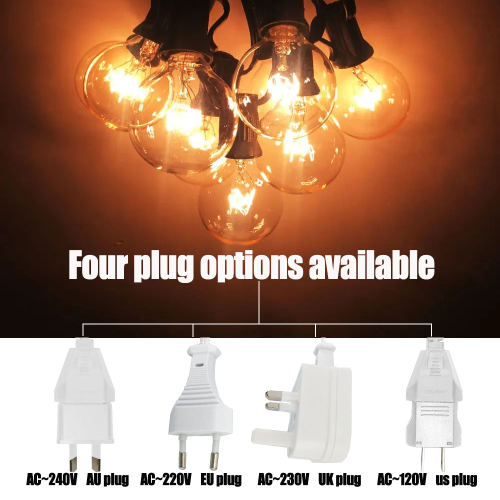 Luci a stringa vintage G40 con - Outdoor Lighting Globes recensione e prezzo
