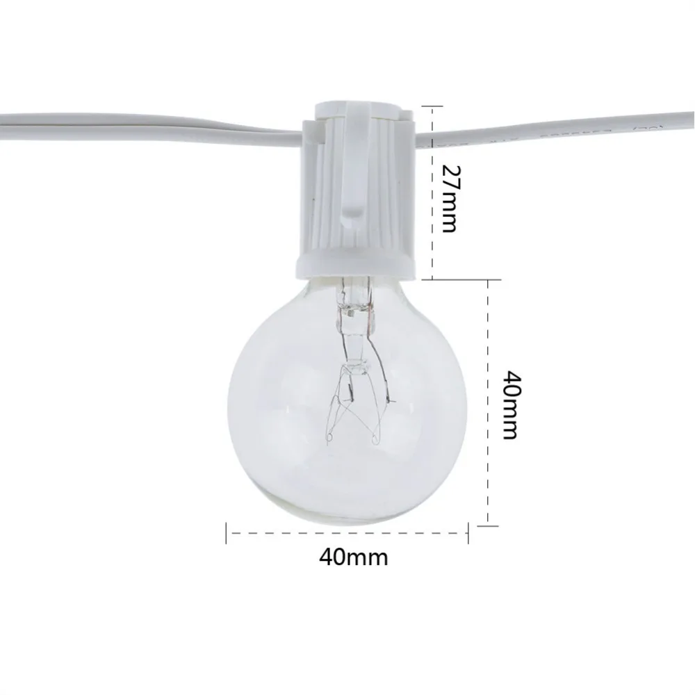 Luci a stringa vintage G40 con - Outdoor Lighting Globes recensione e prezzo