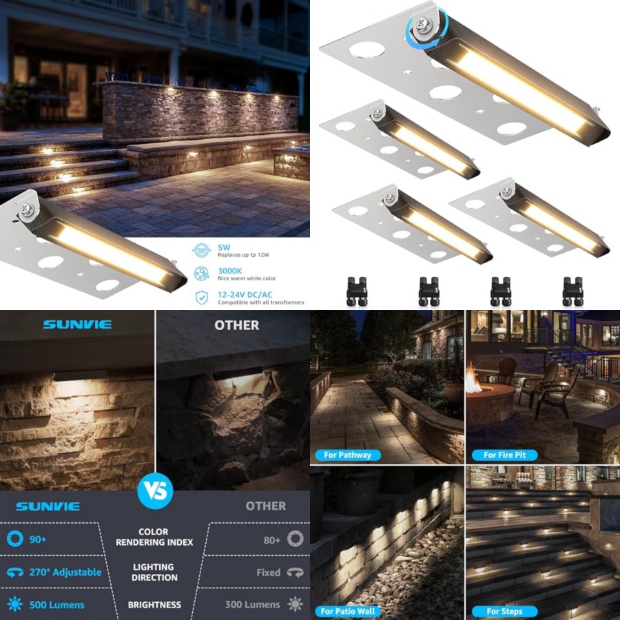 Luci LED da 7 Pollici per Muri - Outdoor Lighting Low Voltage recensione e prezzo