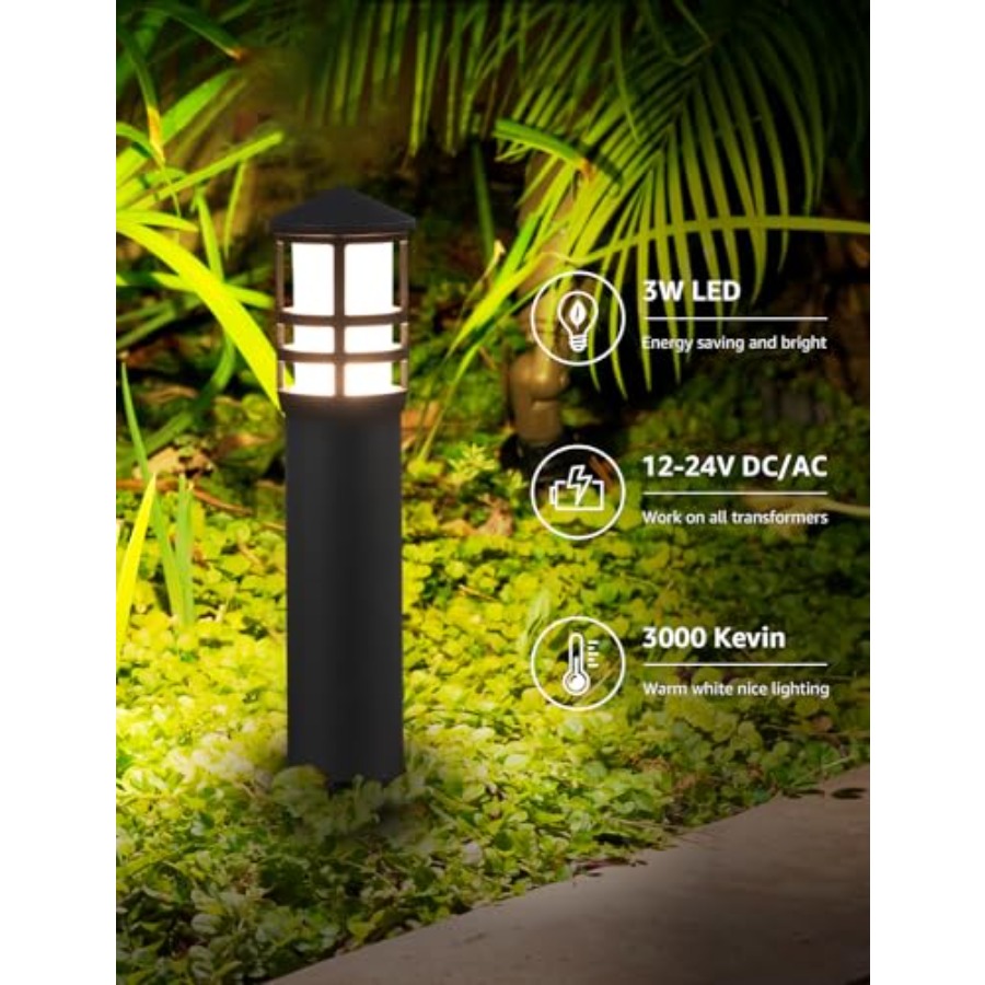 Set di 4 Luci LED per Sentieri - Outdoor Lighting Low Voltage recensione e prezzo