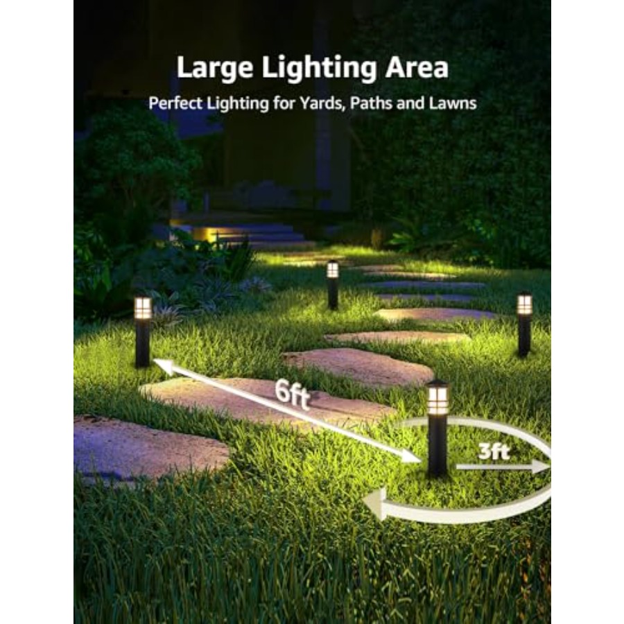 Set di 4 Luci LED per Sentieri - Outdoor Lighting Low Voltage recensione e prezzo