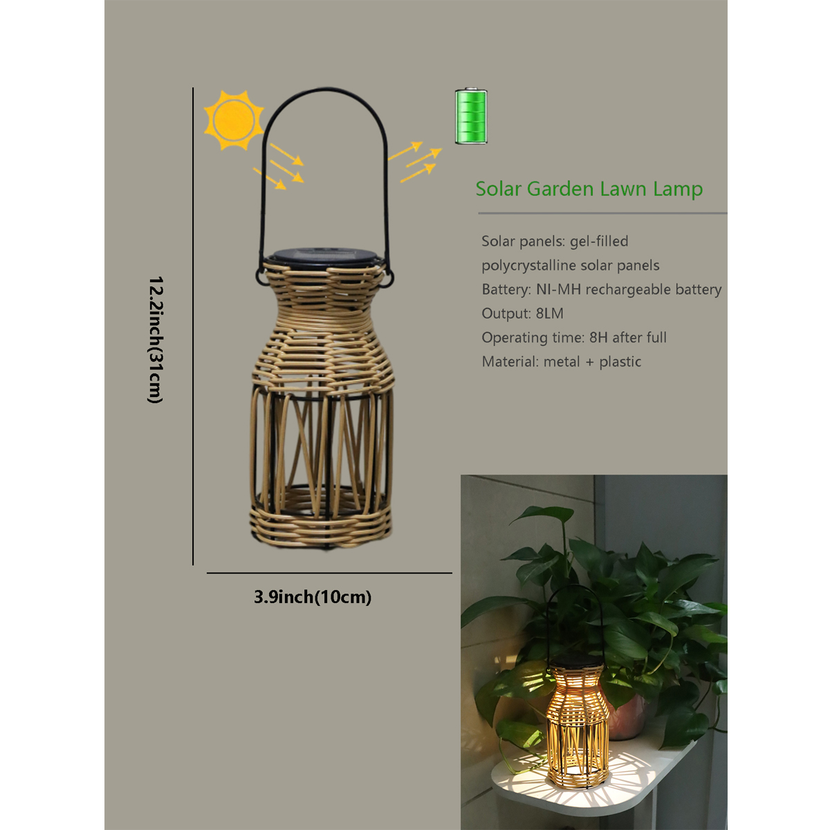Lampade Solari in Rattan Intre - Outdoor Lighting Globes recensione e prezzo