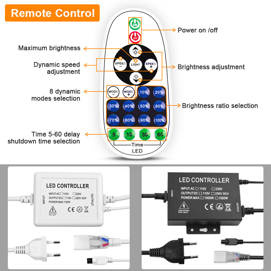Striscia al neon a LED 220V 28 - Outdoor Lighting Timer Switch recensione e prezzo